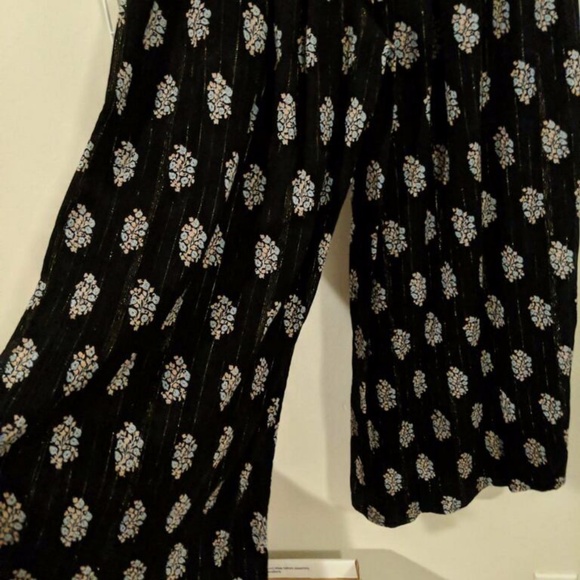 NWT La Vie Rebecca Taylor Floral Wide Leg Palazzo - Picture 5 of 6